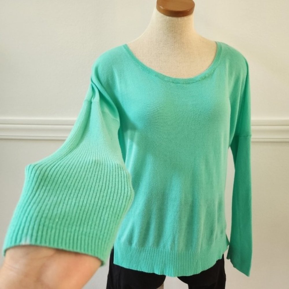 Victoria's Secret Mint Green Long Sleeve Pullover Sweatshirt Size Large - Picture 2 of 10